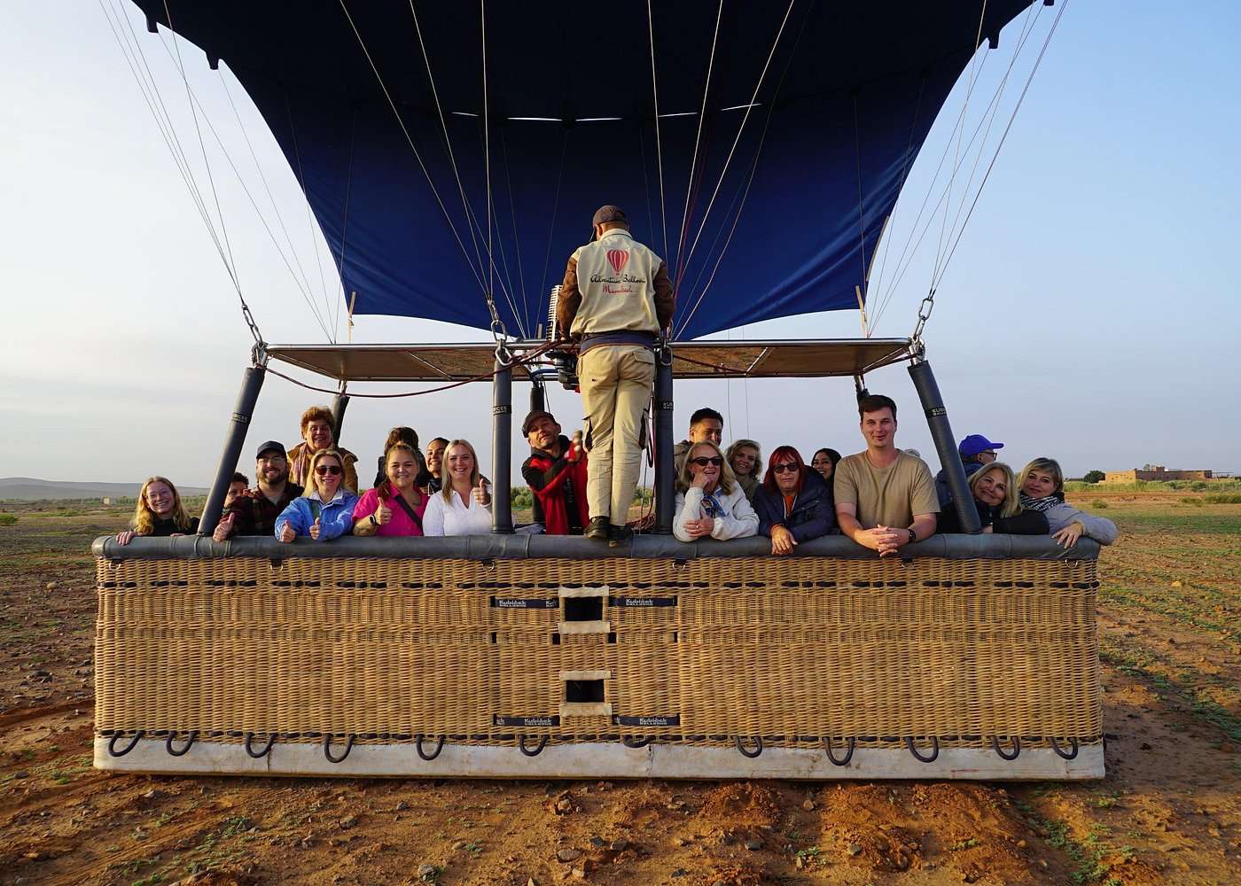 A hot air balloon flight over Agadir, Morocco